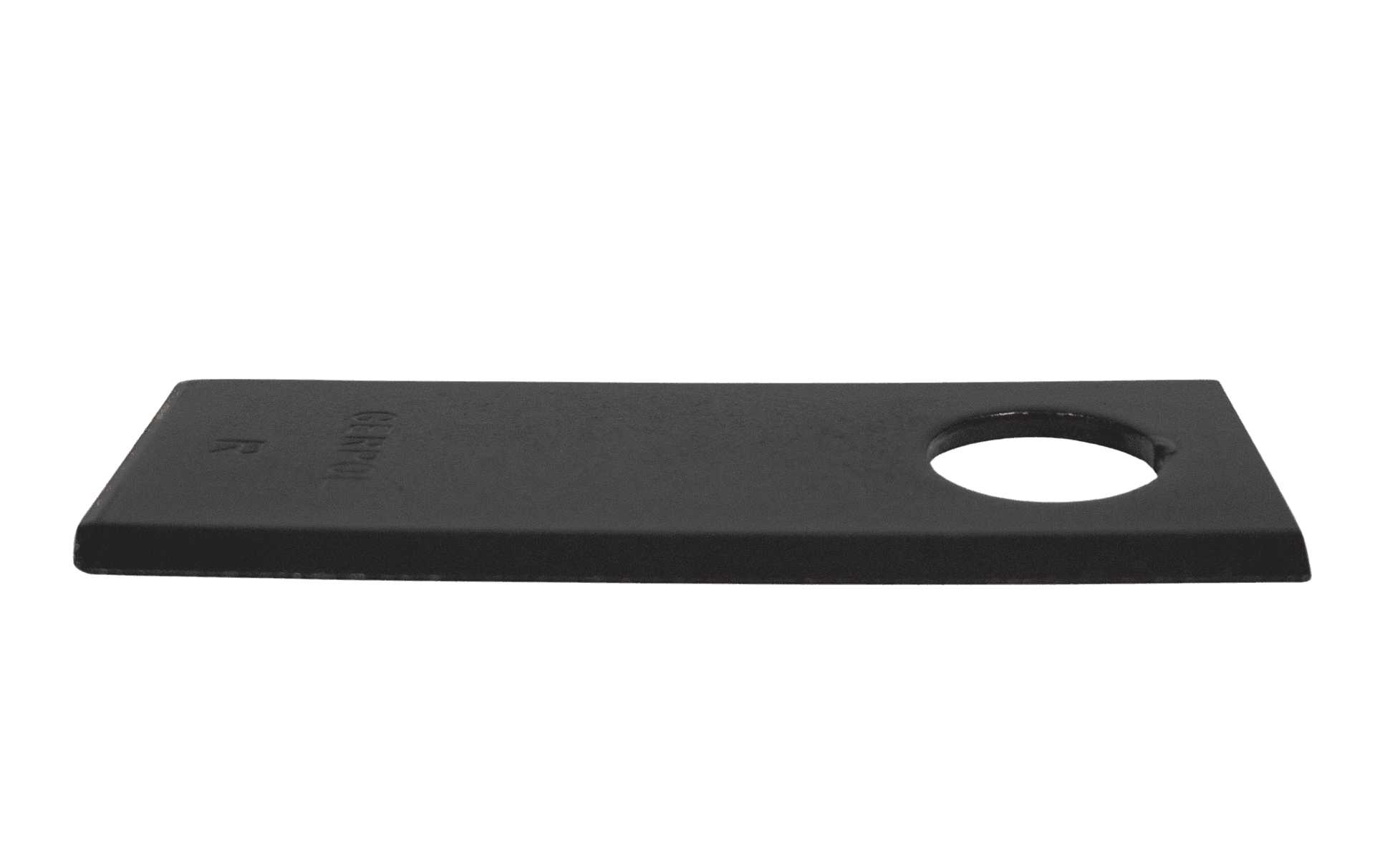 Coltello trinciapaglia con foro Ø 18mm lunghezza 173mm larghezza 50mm - 6
