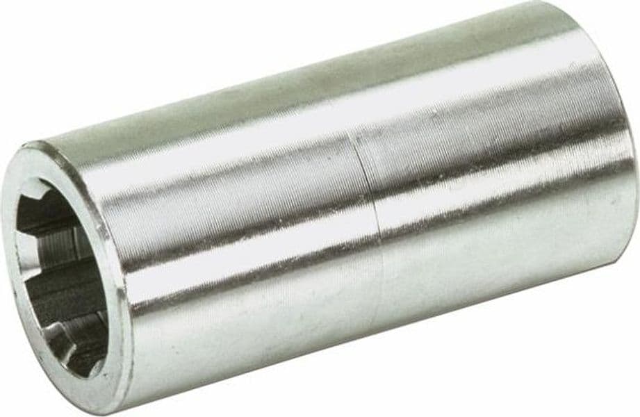 Bussola scanalata con profilo interno 13x16x3,5mm 6 cave e lunghezza 40mm