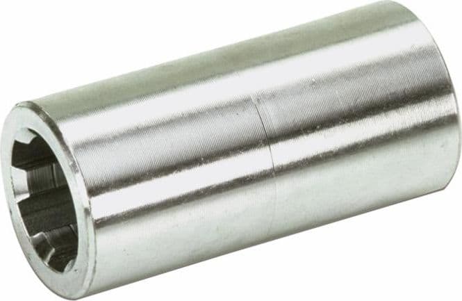 Bussola scanalata con profilo interno 13x16x3,5mm 6 cave e lunghezza 40mm