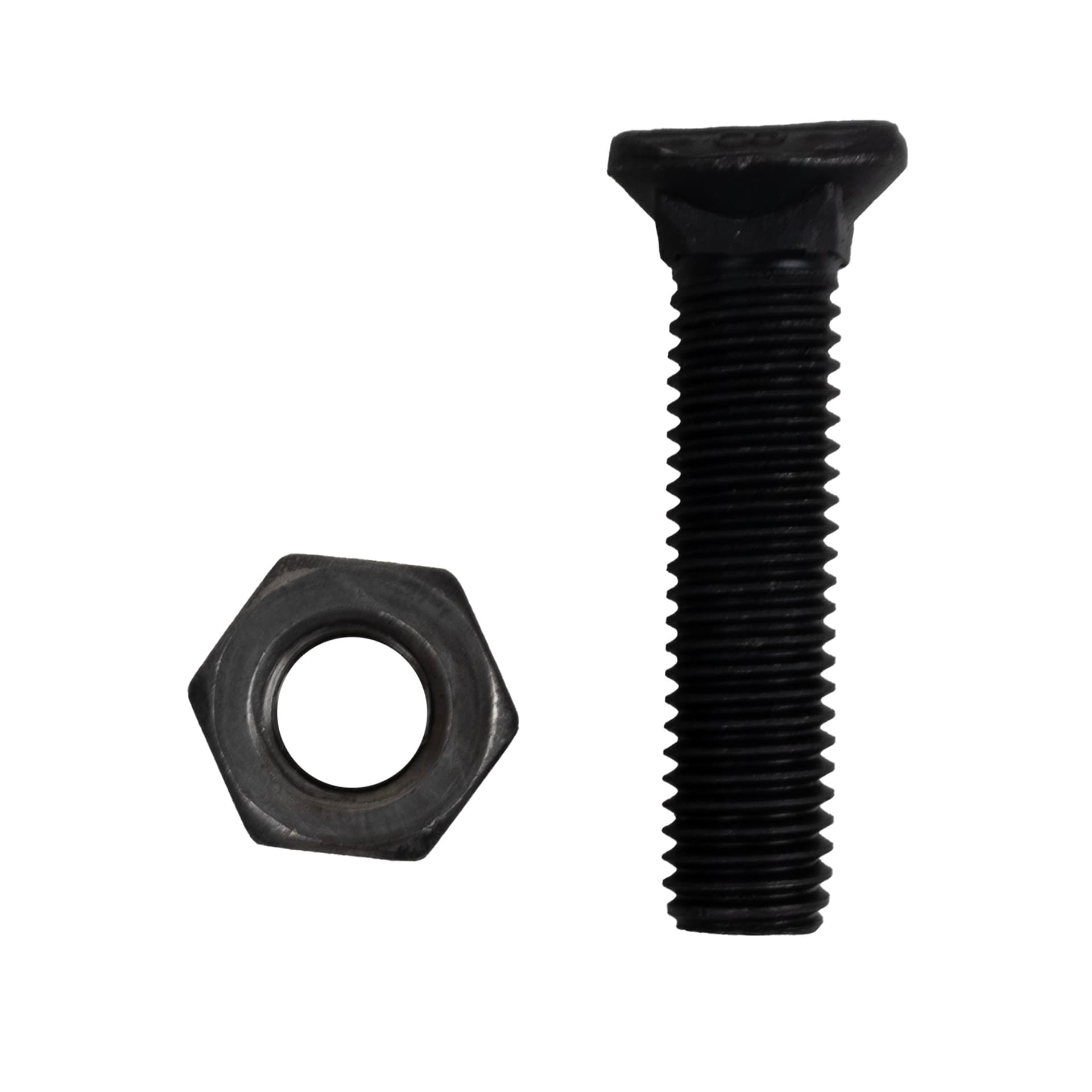 Bullone testa ovale M10x45 con dado confezione da 100 pezzi
