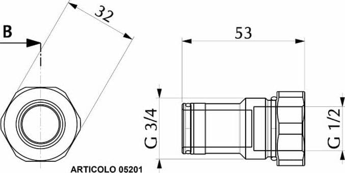 Bussola carry-over per sd11 Walvoil - 2