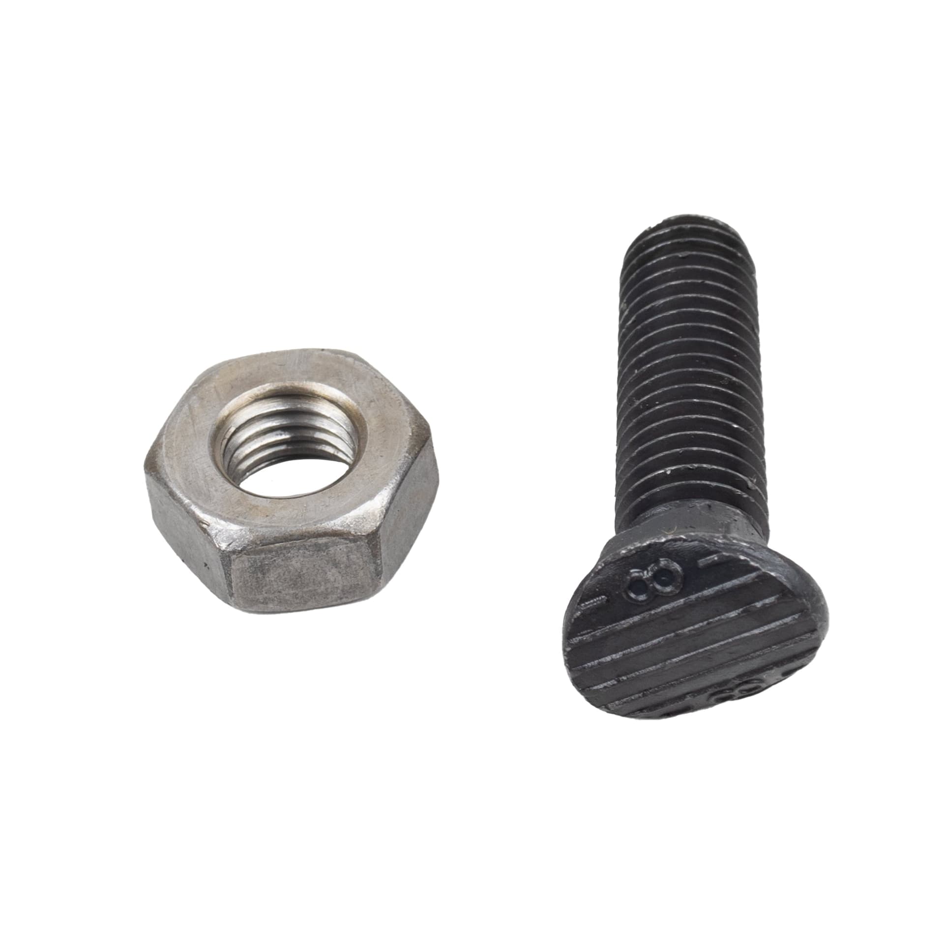Bullone testa ovale M10x38 con dado confezione da 50 pezzi - 3