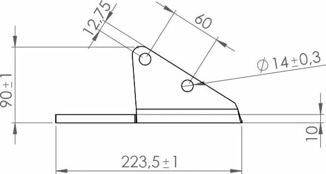Aletta ancora coltivatore adattabile Horsch 34060856 sx - 3