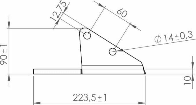 Aletta ancora coltivatore adattabile Horsch 34060856 sx - 3