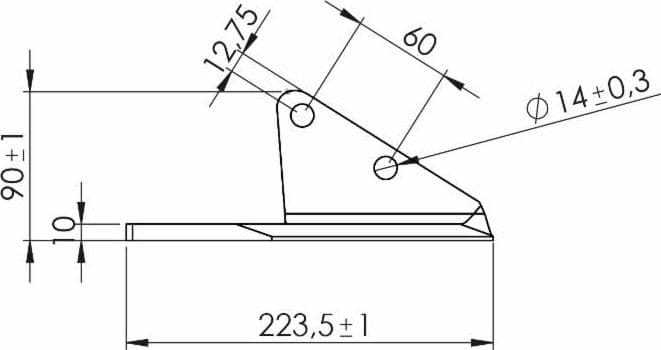 Aletta ancora coltivatore adattabile Horsch 34060857 dx - 3