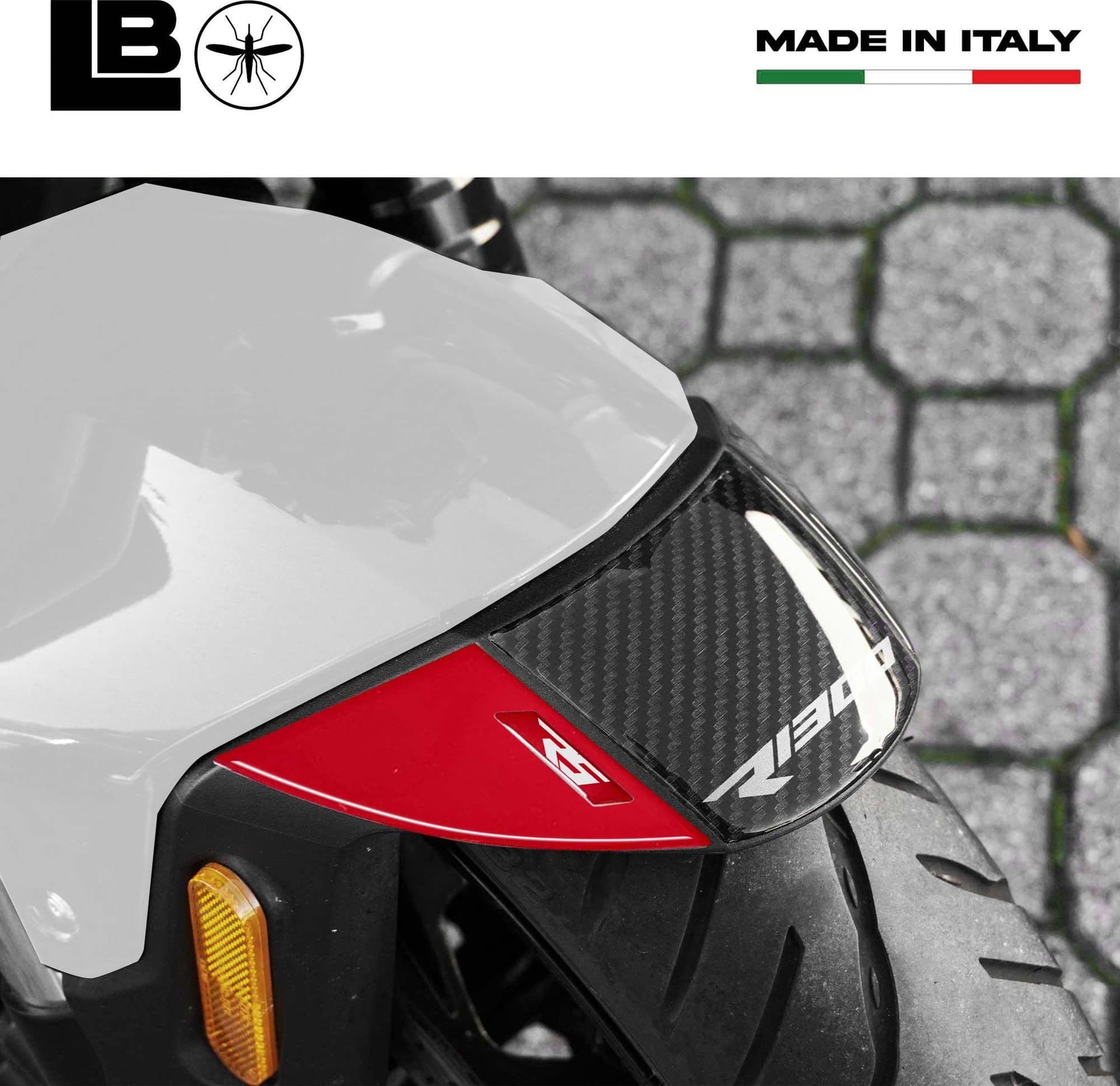 Adesivi Resina Gel 3D Parafango Centrale compatibili con BMW R1300RS - 21