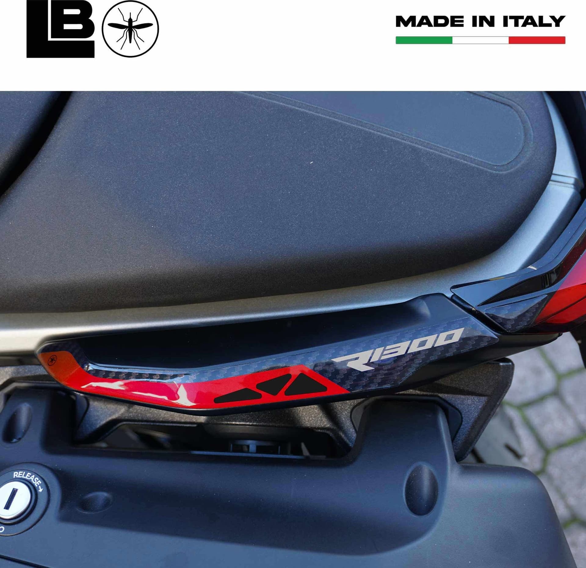 Adesivi Resinati 3D Protezioni Maniglie compatibili con BMW R1300R R1300RS - 21