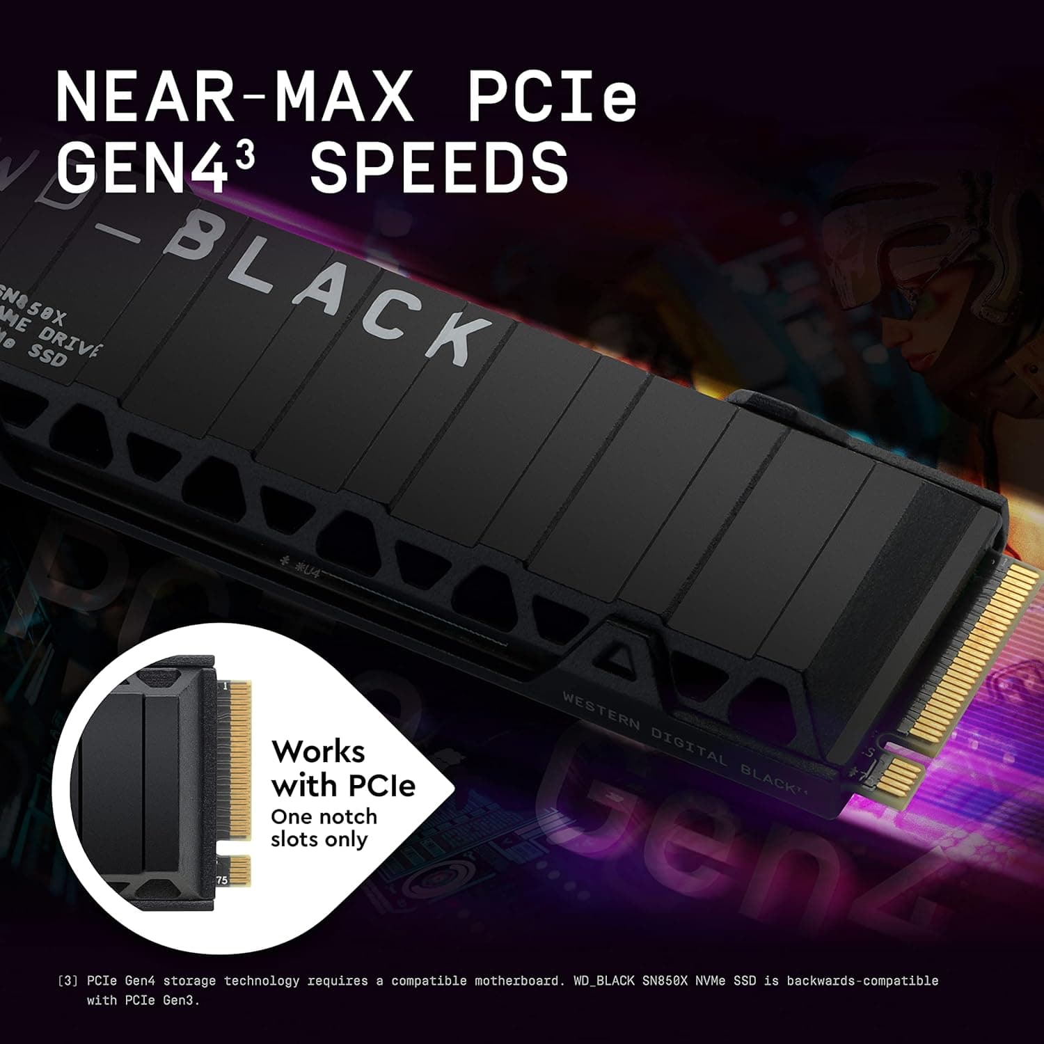 Western Digital SSd Game Drive SN850X NVMe 2Tb Con Dissipatore Di Calore WDS200T2XHE - 5