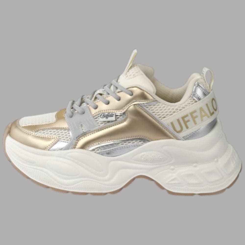 Buffalo Scarpe Yuno One Platform Memory Foam Vegan Altezza 5,1 cm Beige