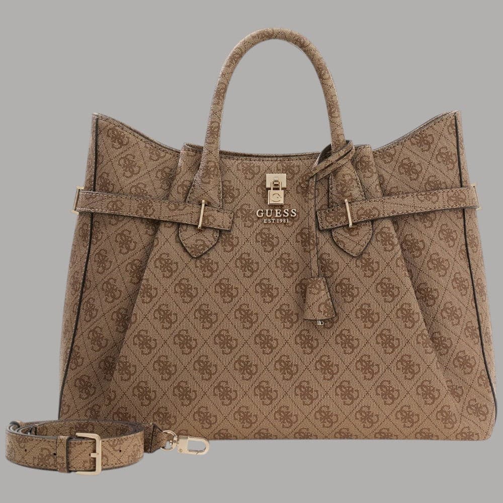 Guess borsa a mano Yesba latte con tracolla e logo dorato in Borse a mano Prodotti di Classe - Nocera Superiore, commercioVirtuoso.it