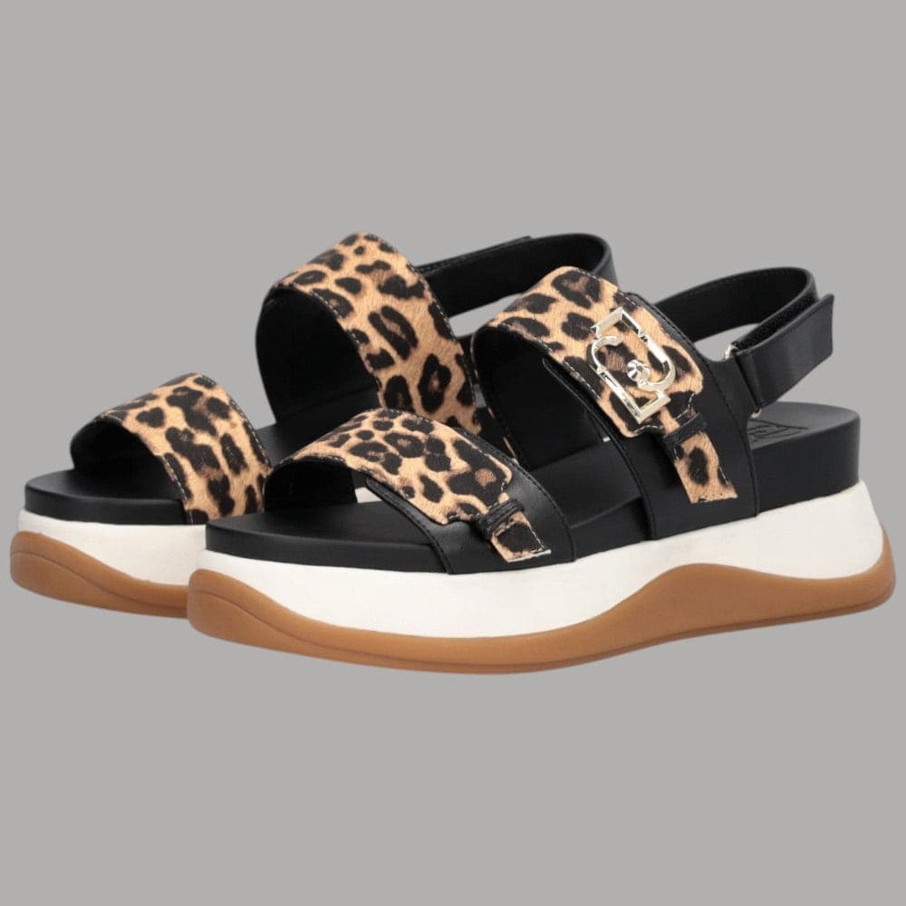 Sandali Liu Jo FIONA 02 Leopardati con Suola Platform e Monogram in Sandali moda Prodotti di Classe - Nocera Superiore, commercioVirtuoso.it