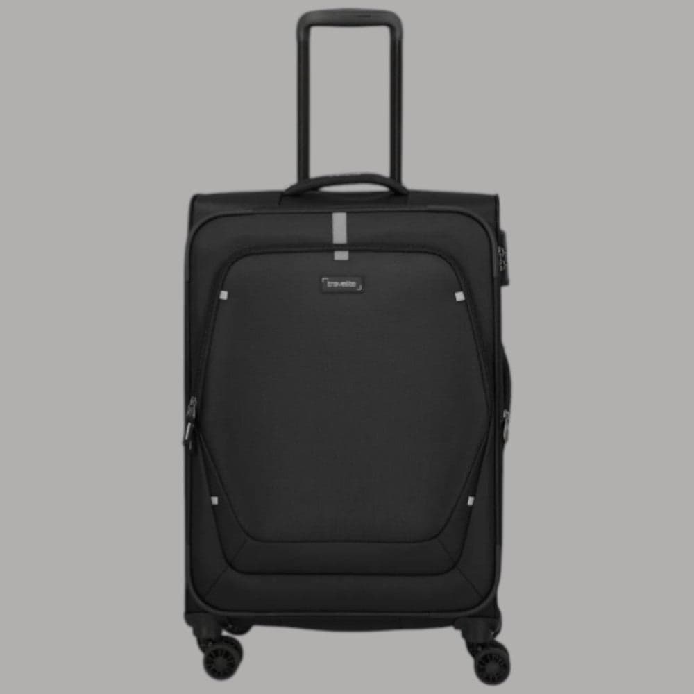 Trolley Travelite UMBRIA M Nero Espandibile con 4 Ruote TSA
