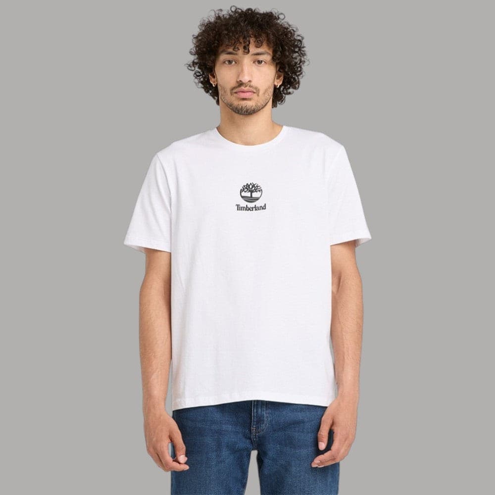 T-shirt Timberland Cotone Autentica con Logo Stampato in T-shirt Prodotti di Classe - Nocera Superiore, commercioVirtuoso.it