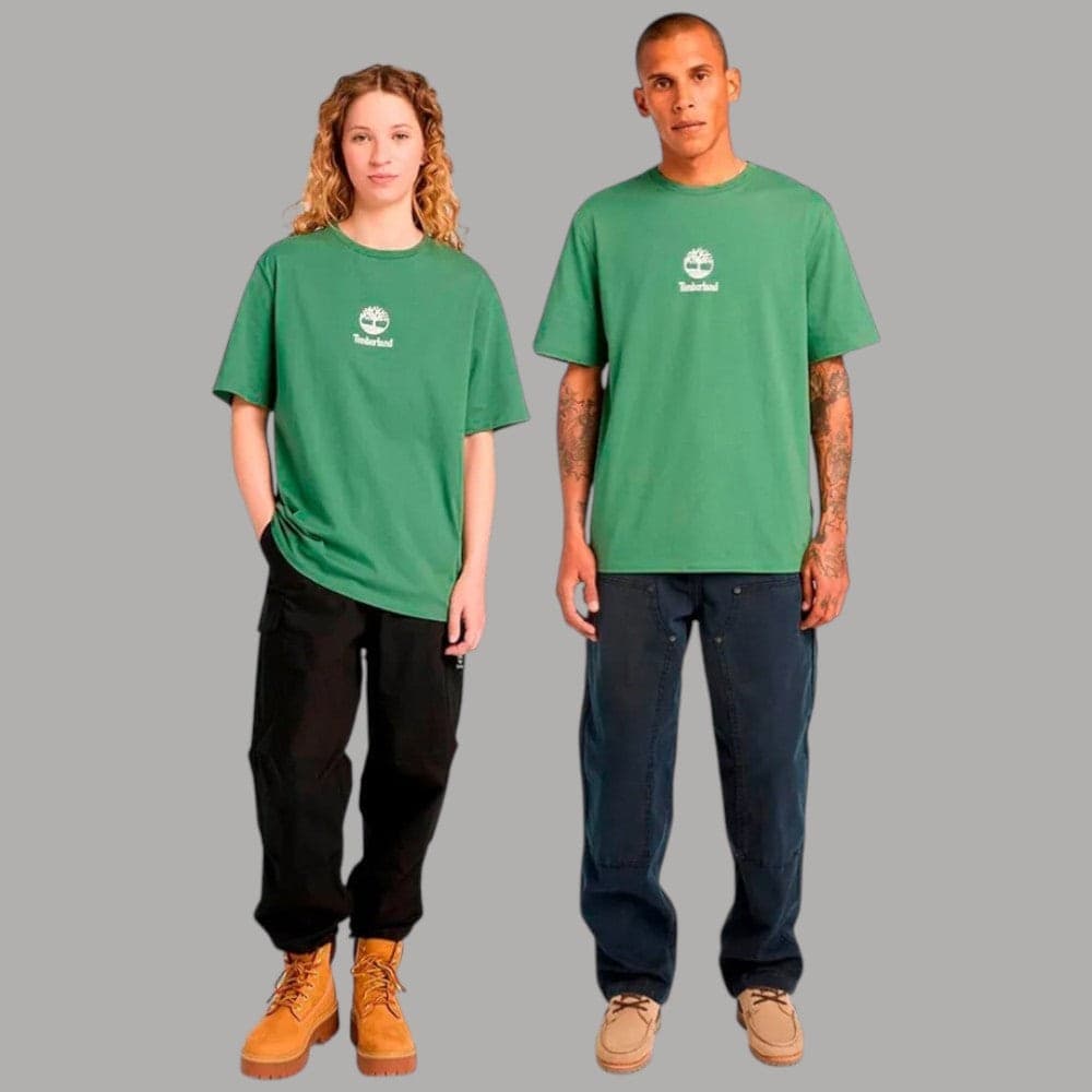 T-shirt Timberland Cotone Autentica con Logo Stampato in T-shirt Prodotti di Classe - Nocera Superiore, commercioVirtuoso.it