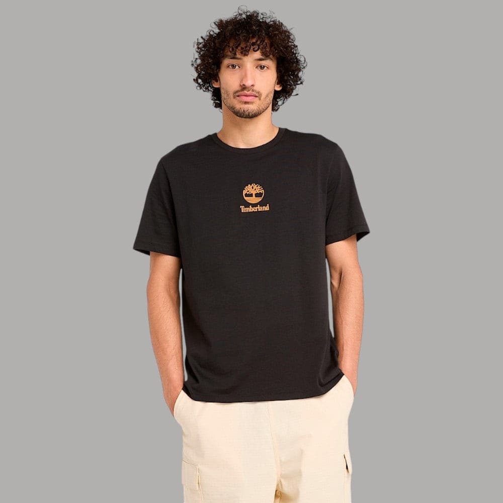 T-shirt Timberland Cotone Autentica con Logo Stampato in T-shirt Prodotti di Classe - Nocera Superiore, commercioVirtuoso.it