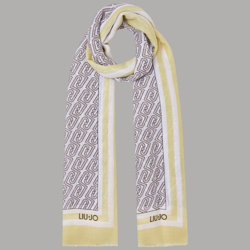 Stola Liu Jo Eleganza Logo All-Over 70x180 cm in Stole Prodotti di Classe - Nocera Superiore, commercioVirtuoso.it