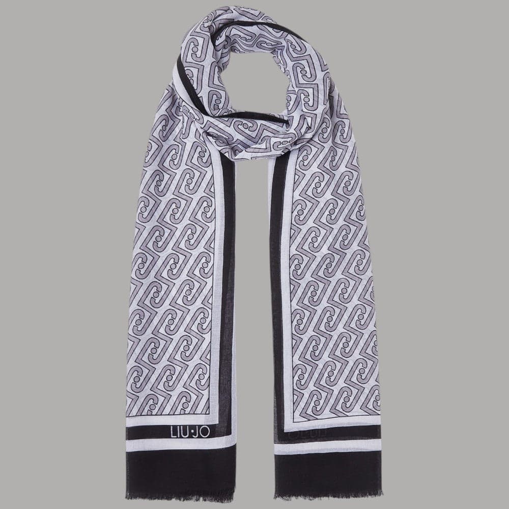 Stola Liu Jo Eleganza Logo All-Over 70x180 cm in Stole Prodotti di Classe - Nocera Superiore, commercioVirtuoso.it