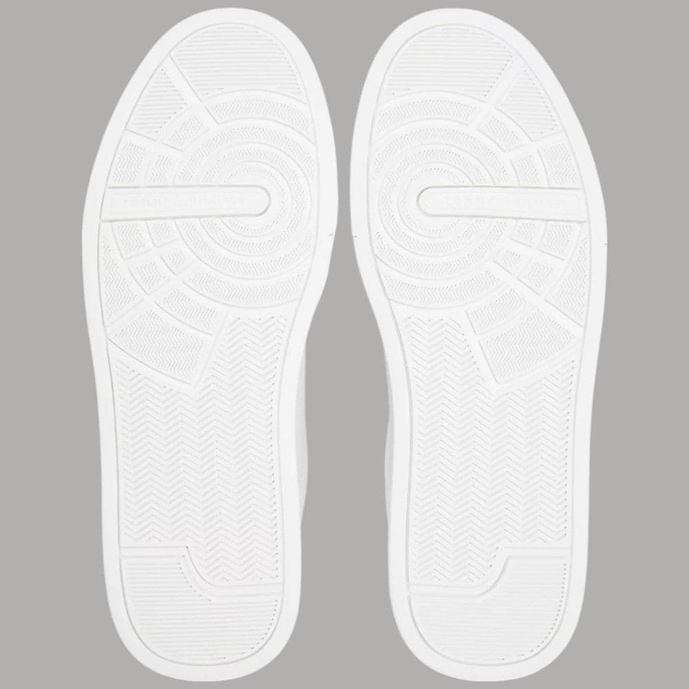 Sneakers in Pelle Bianche Scarpe Tommy Hilfiger con Dettaglio Beige - 7