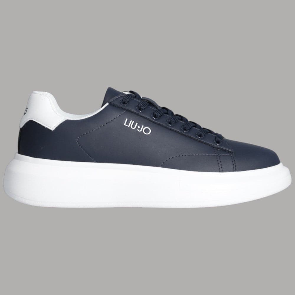 Scarpe Liu Jo Uomo Blu/Bianche in Pelle con Suola Bold - 6