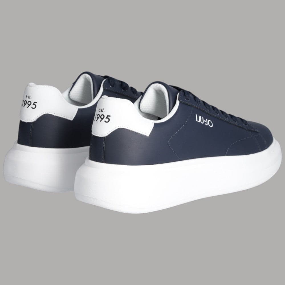 Scarpe Liu Jo Uomo Blu/Bianche in Pelle con Suola Bold in Sneaker casual Prodotti di Classe - Nocera Superiore, commercioVirtuoso.it