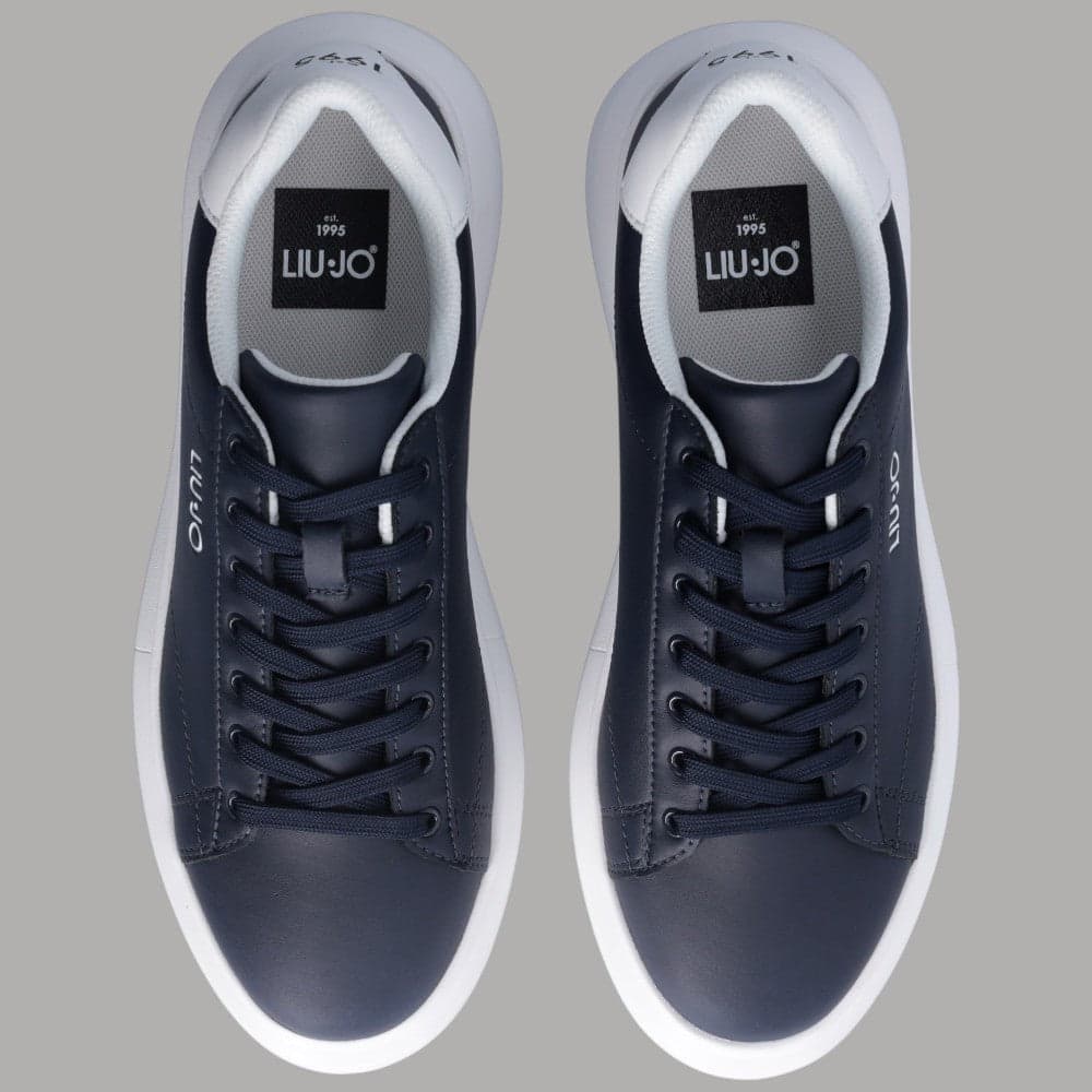 Scarpe Liu Jo Uomo Blu/Bianche in Pelle con Suola Bold in Sneaker casual Prodotti di Classe - Nocera Superiore, commercioVirtuoso.it