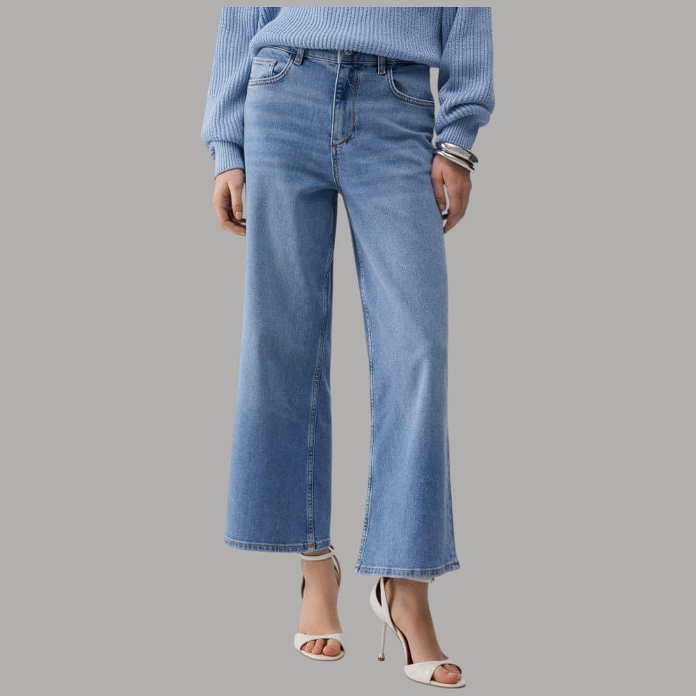 Liu Jo Jeans Flare Cropped Stonewash Donna Eleganti - 6