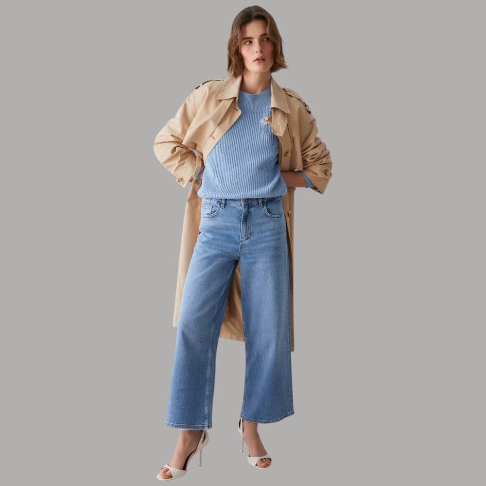 Liu Jo Jeans Flare Cropped Stonewash Donna Eleganti in Jeans Prodotti di Classe - Nocera Superiore, commercioVirtuoso.it
