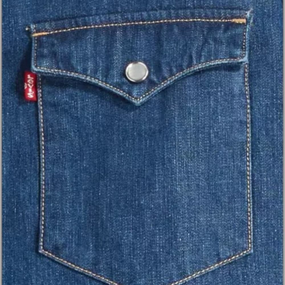 Camicia in Jeans Levi's Western Barstow Denim 100% Cotone in Camicie casual Prodotti di Classe - Nocera Superiore, commercioVirtuoso.it