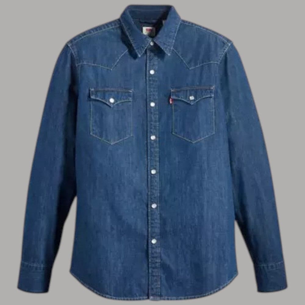 Camicia in Jeans Levi's Western Barstow Denim 100% Cotone in Camicie casual Prodotti di Classe - Nocera Superiore, commercioVirtuoso.it
