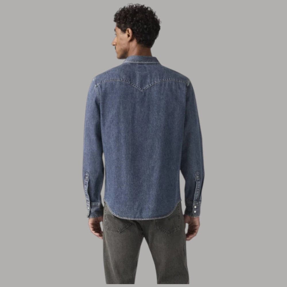 Camicia in Jeans Levi's Western Barstow Denim 100% Cotone in Camicie casual Prodotti di Classe - Nocera Superiore, commercioVirtuoso.it