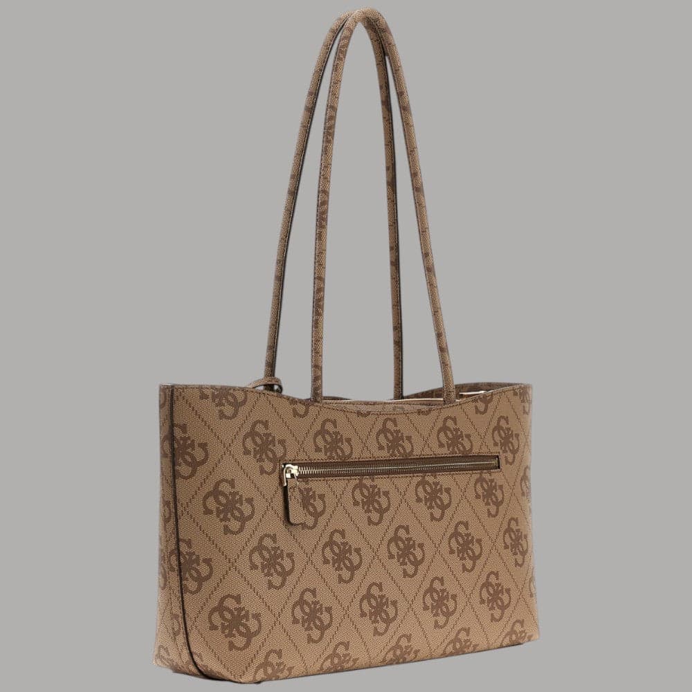 Guess Borsa a Spalla Karnilla Marrone 3 Scomparti Elegante e Pratica - 3