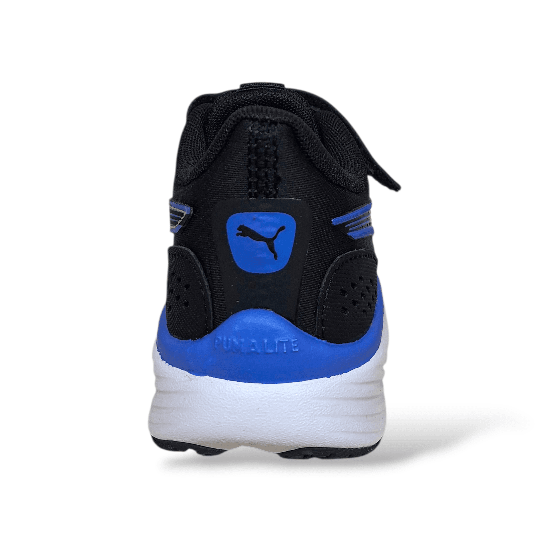 Sneakers bambino PUMA Pounce Lite nero giallo blu bianco con velcro in Ballerine Scarpetteria Gica - Trani, commercioVirtuoso.it