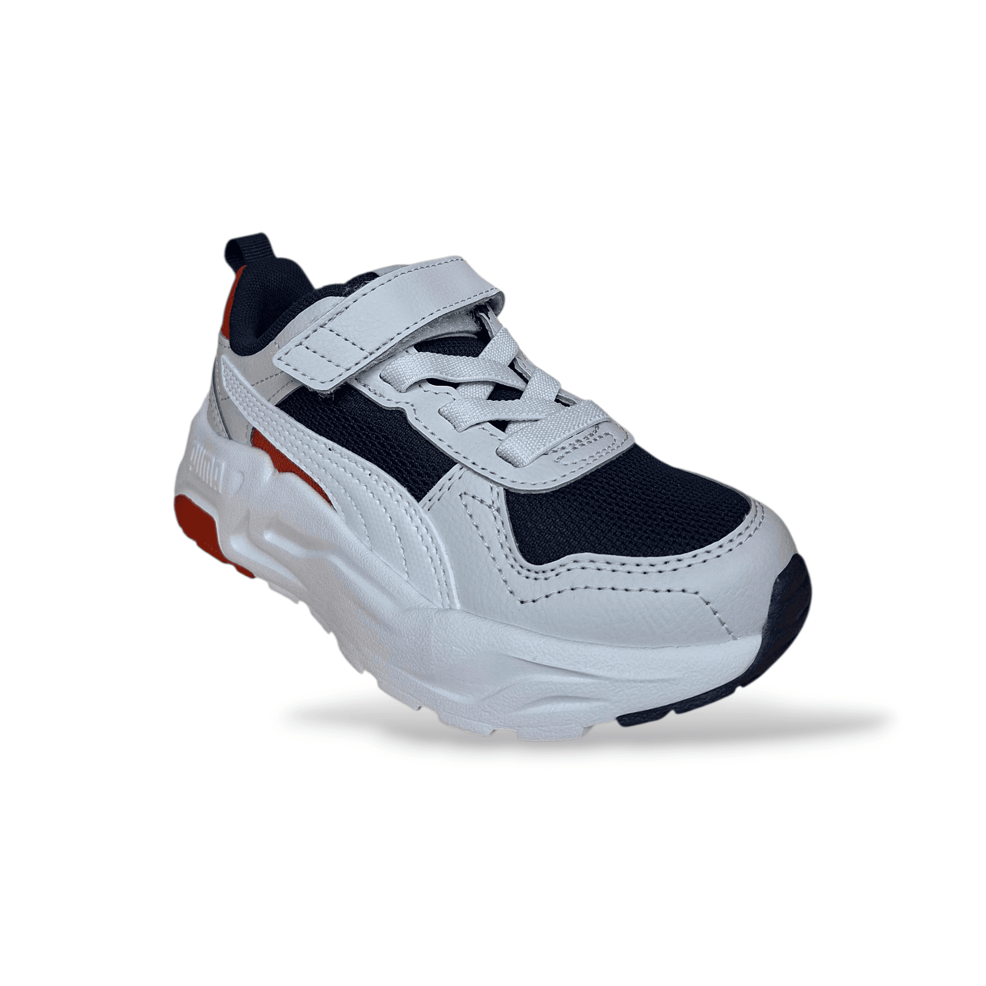 Sneakers bambino PUMA Trinity bianco blu rosso con velcro in Ballerine Scarpetteria Gica - Trani, commercioVirtuoso.it