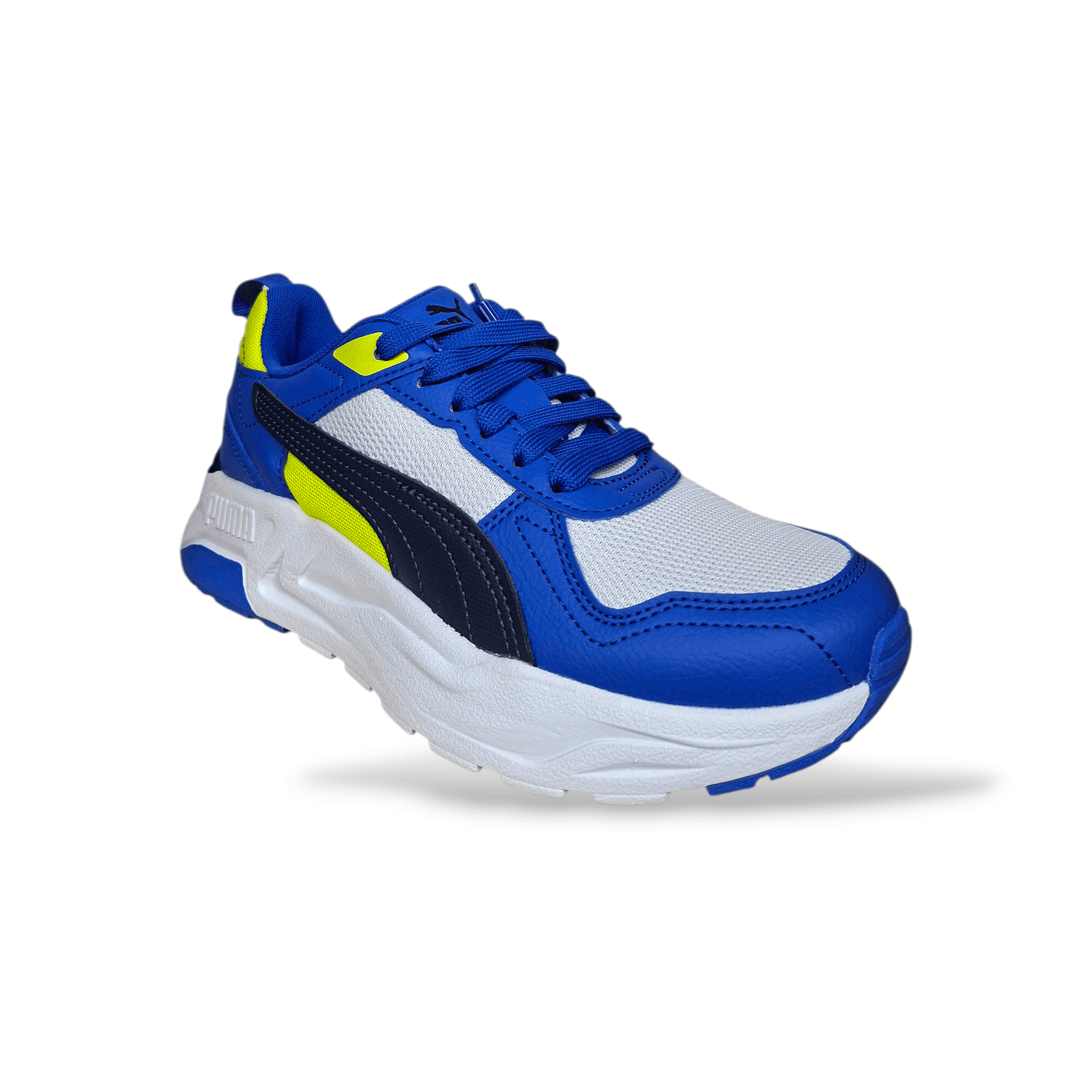 Sneakers bambino PUMA Trinity celeste blu bianco giallo con lacci in Ballerine Scarpetteria Gica - Trani, commercioVirtuoso.it