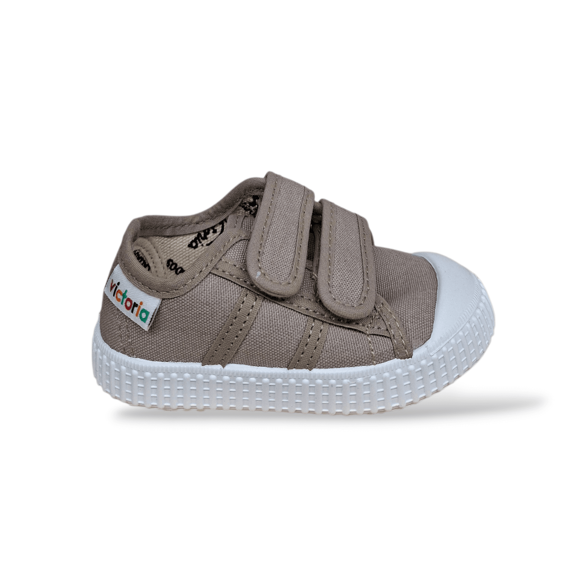 Victoria Basket Tiras Lona Sneakers Bambino Beige Bianco – Tela con Velcro | Taglie 21-30 - 6
