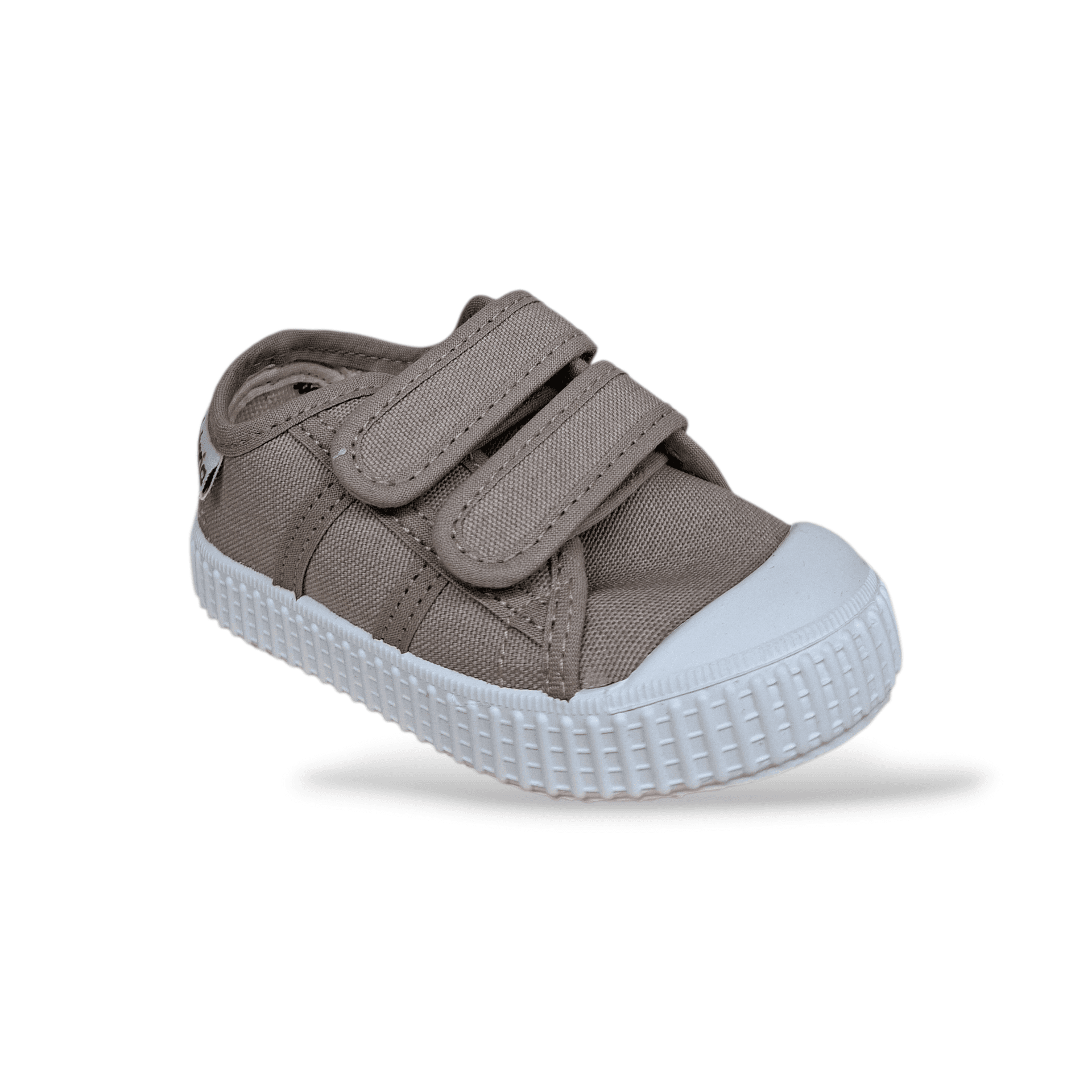 Victoria Basket Tiras Lona Sneakers Bambino Beige Bianco – Tela con Velcro | Taglie 21-30 - 2