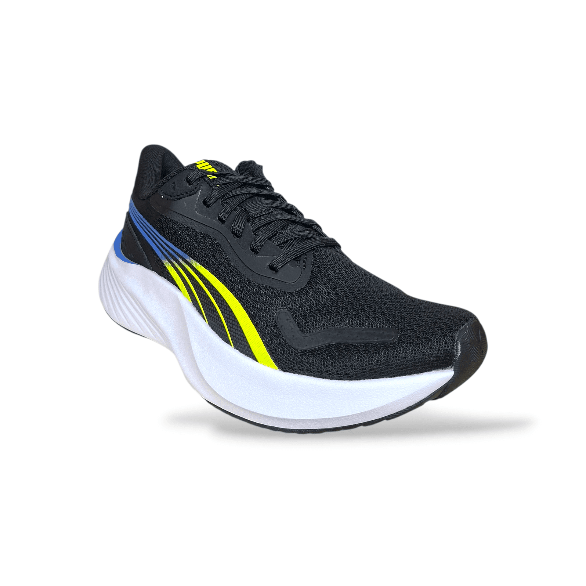 Sneakers bambino PUMA Pounce Lite nero giallo blu bianco con lacci in Ballerine Scarpetteria Gica - Trani, commercioVirtuoso.it