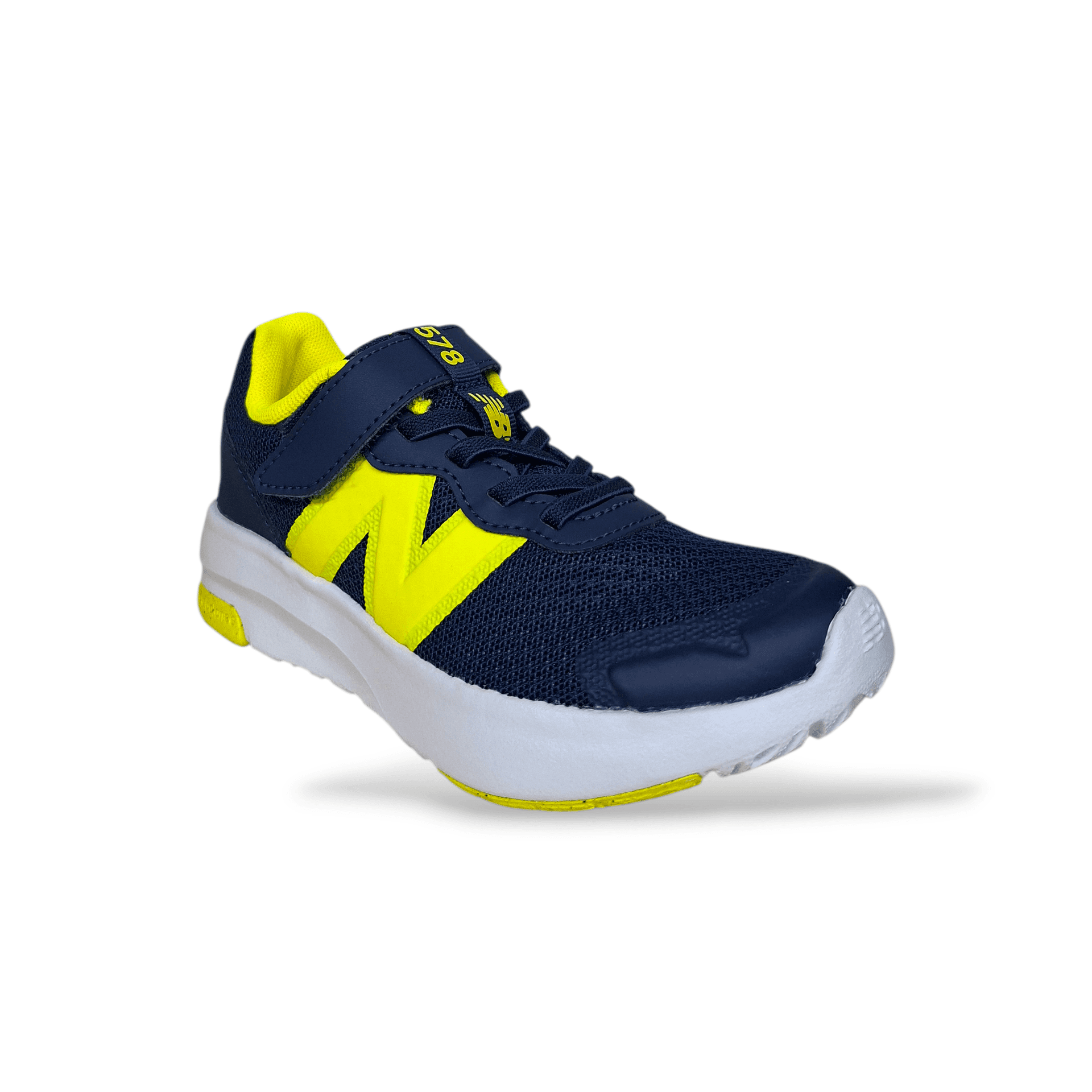 Sneakers bambino New Balance 578 blue gialle velcro laccio elastico in Ballerine Scarpetteria Gica - Trani, commercioVirtuoso.it
