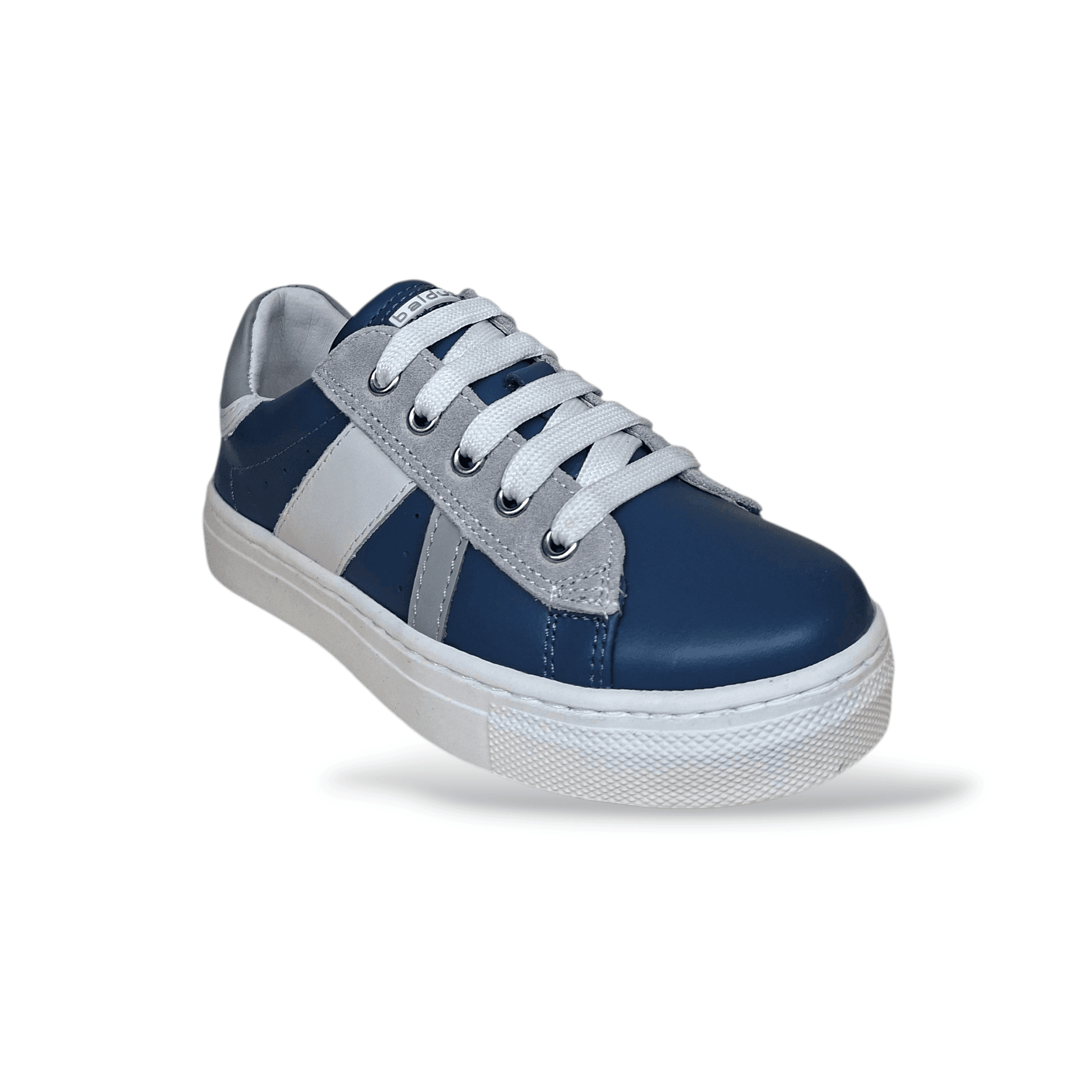 Sneakers Bambino Balducci Butter Pelle Blu Grigio Made in Italy in Ballerine Scarpetteria Gica - Trani, commercioVirtuoso.it