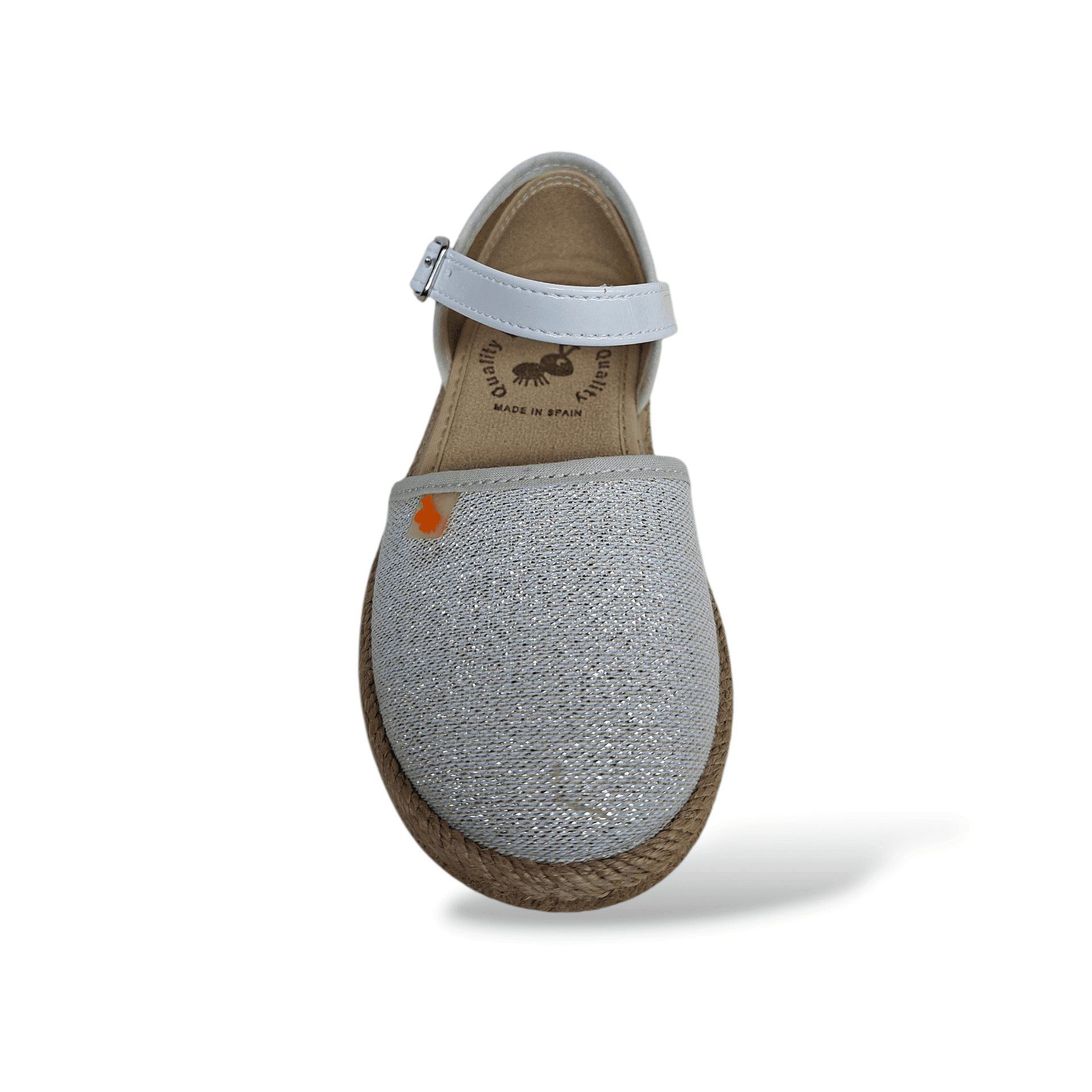 Espadrillas bambina VUL-LADI bianco-beige fibbia cerimonia eleganti in Autocategorizzazione Scarpetteria Gica - Trani, commercioVirtuoso.it