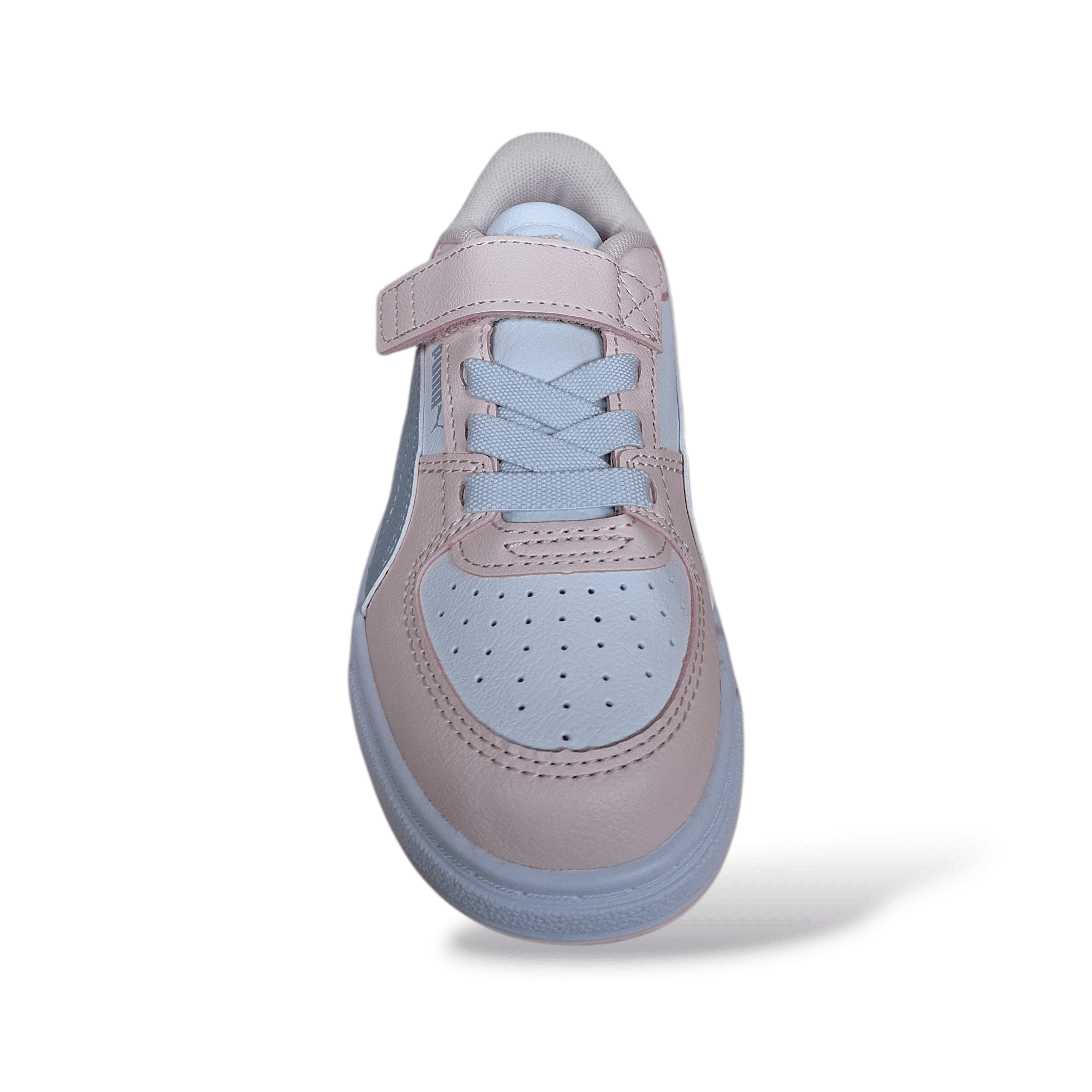 Sneakers bambina PUMA Caven rosa bianco celeste con velcro in Ballerine Scarpetteria Gica - Trani, commercioVirtuoso.it