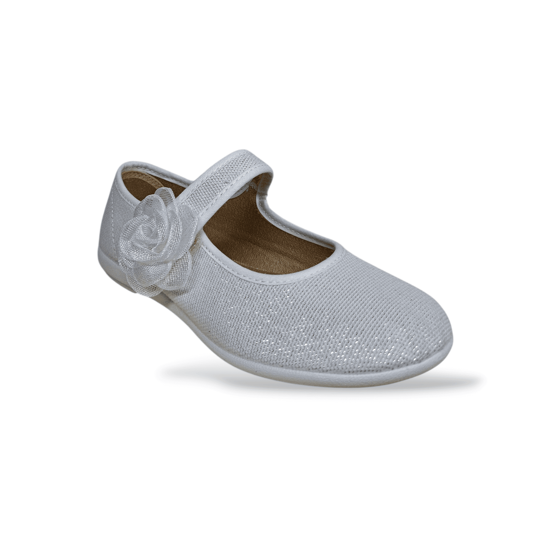 Ballerine bambina VUL-LADI bianco velcro fiore pizzo cerimonia eleganti in Ballerine Scarpetteria Gica - Trani, commercioVirtuoso.it