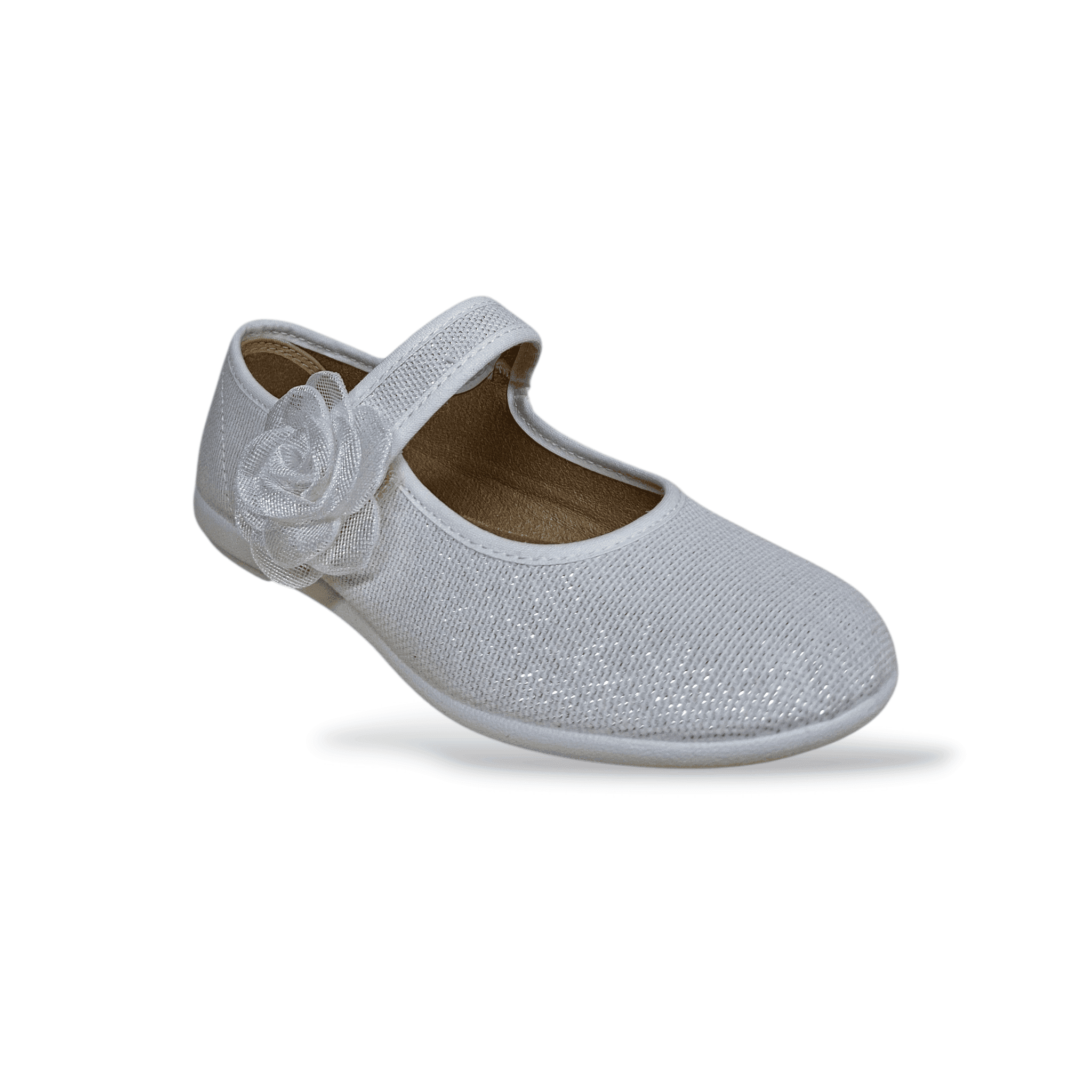Ballerine bambina VUL-LADI bianco velcro fiore pizzo cerimonia eleganti in Ballerine Scarpetteria Gica - Trani, commercioVirtuoso.it
