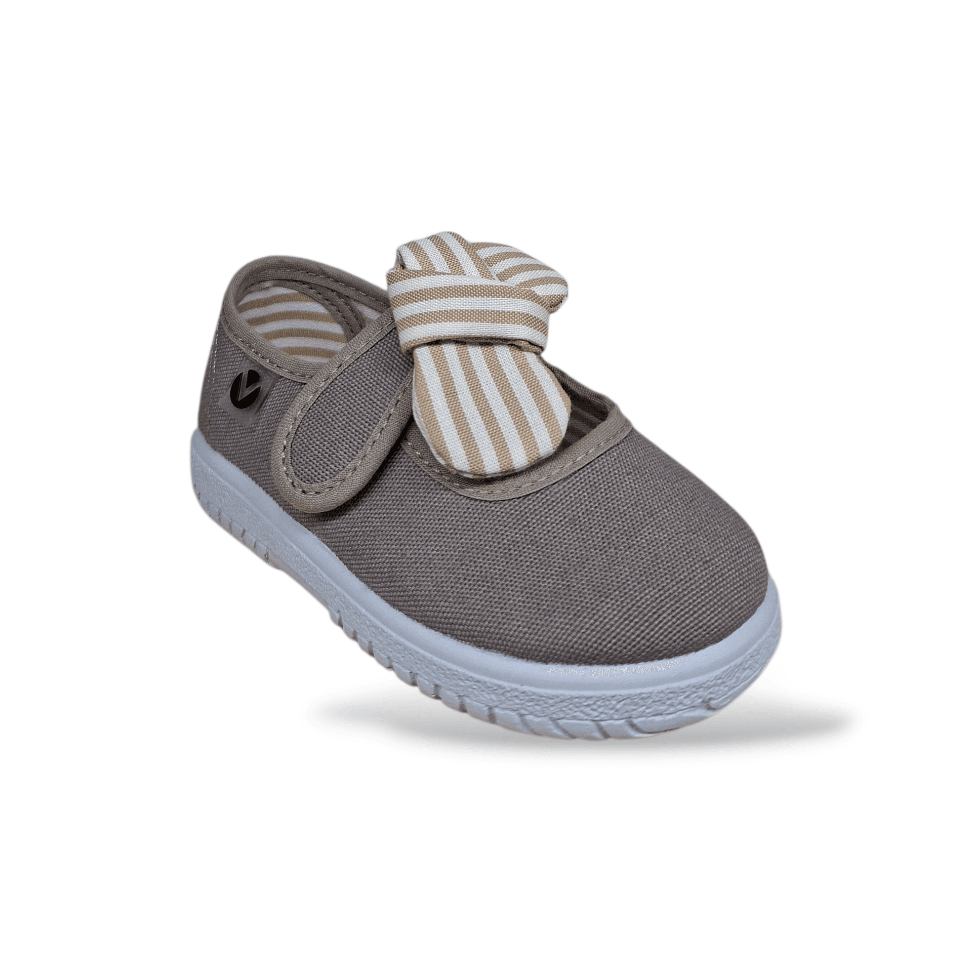 Ballerine bambina Victoria Ojalá beige-bianco tela velcro casual eleganti in Ballerine Scarpetteria Gica - Trani, commercioVirtuoso.it