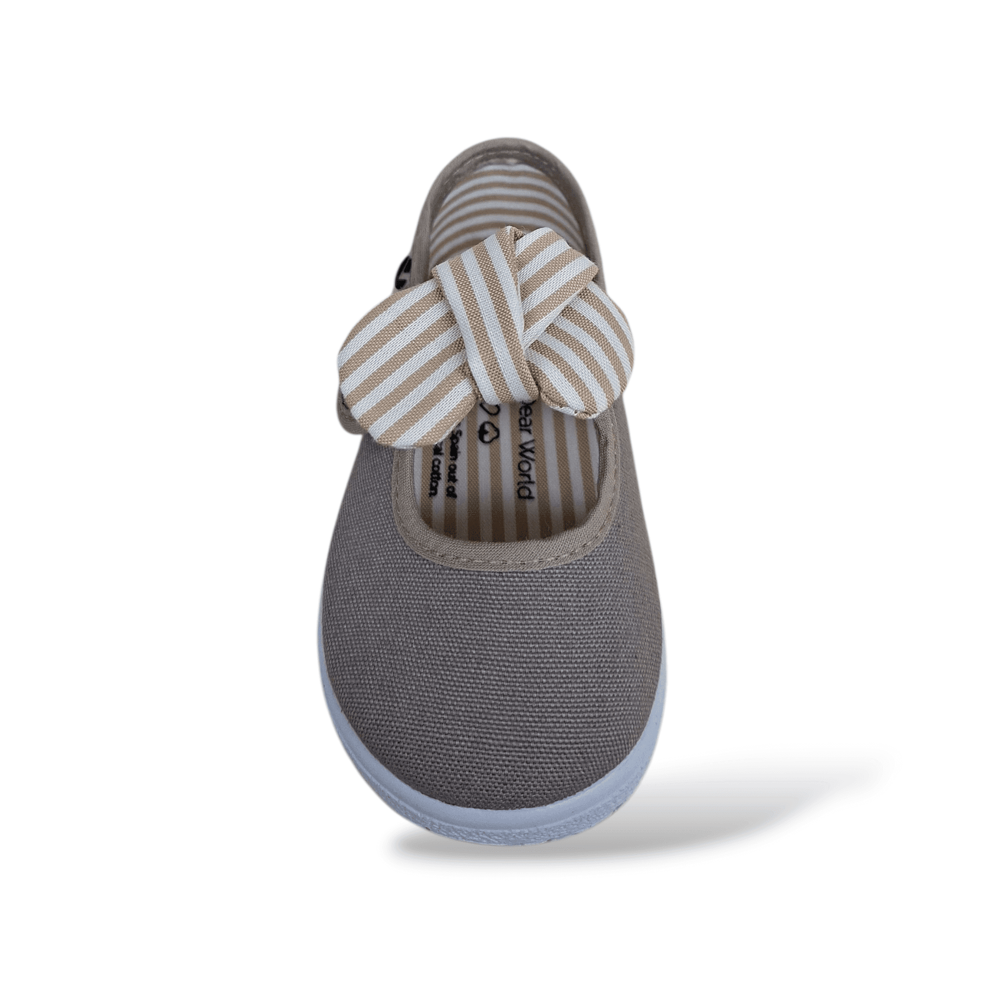 Ballerine bambina Victoria Ojalá beige-bianco tela velcro casual eleganti in Ballerine Scarpetteria Gica - Trani, commercioVirtuoso.it