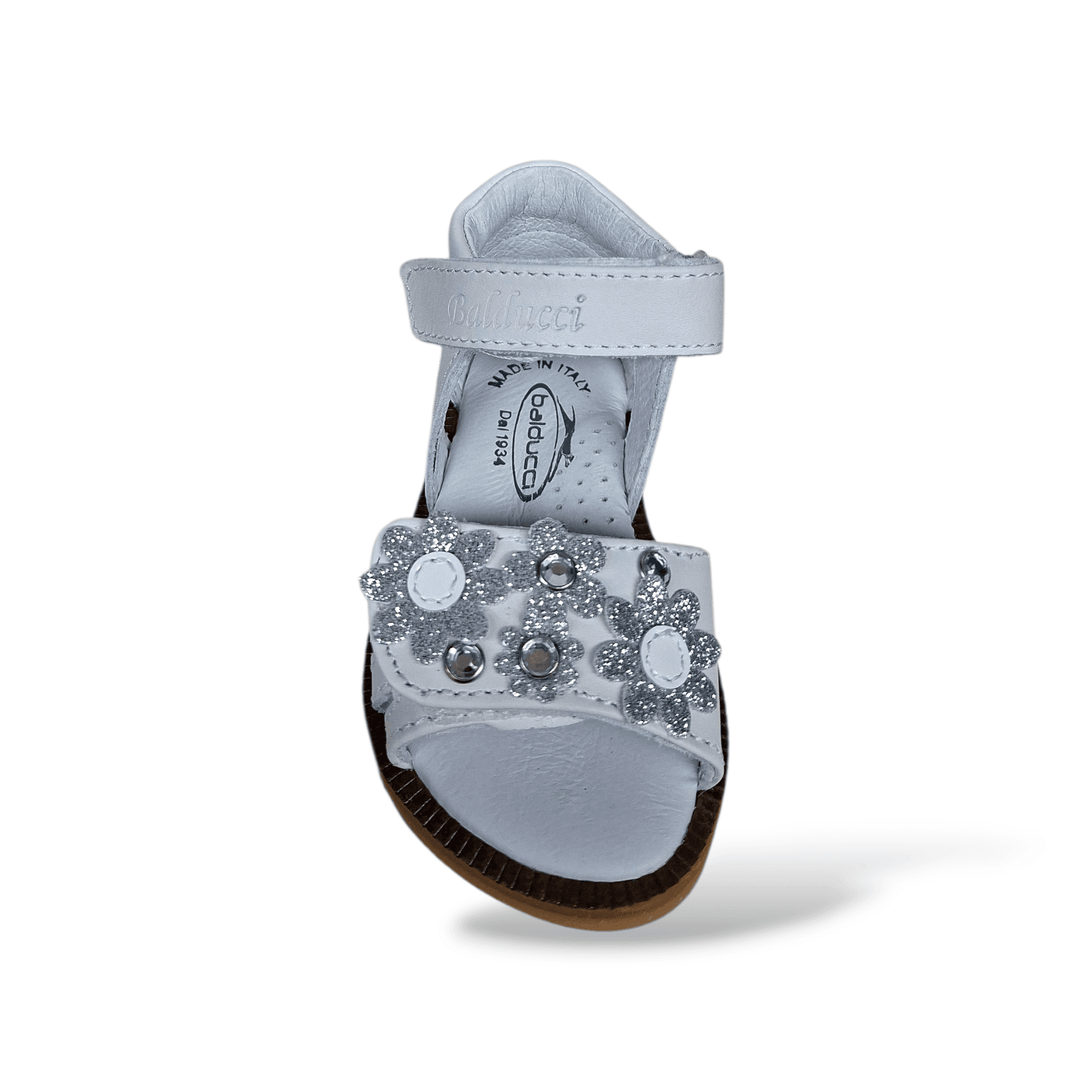 Sandalo Primi Passi Balducci Cita Pelle Bianco Cerimonia Made in Italy Bambina in Ballerine Scarpetteria Gica - Trani, commercioVirtuoso.it
