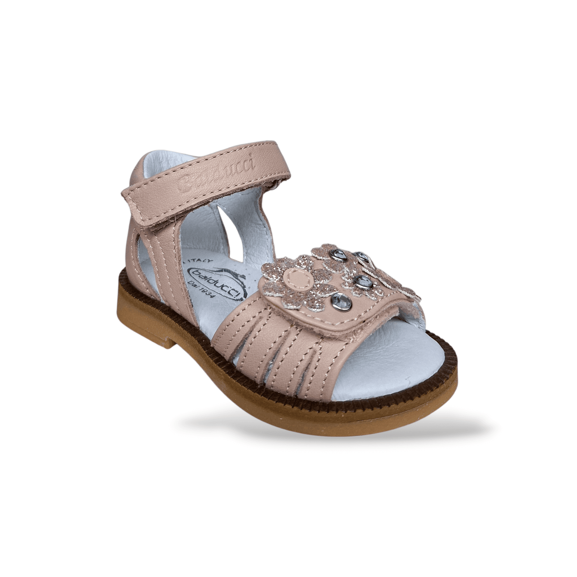 Sandalo Primi Passi Balducci Cita Pelle Cipria Rosa Cerimonia Made in Italy Bambina in Ballerine Scarpetteria Gica - Trani, commercioVirtuoso.it