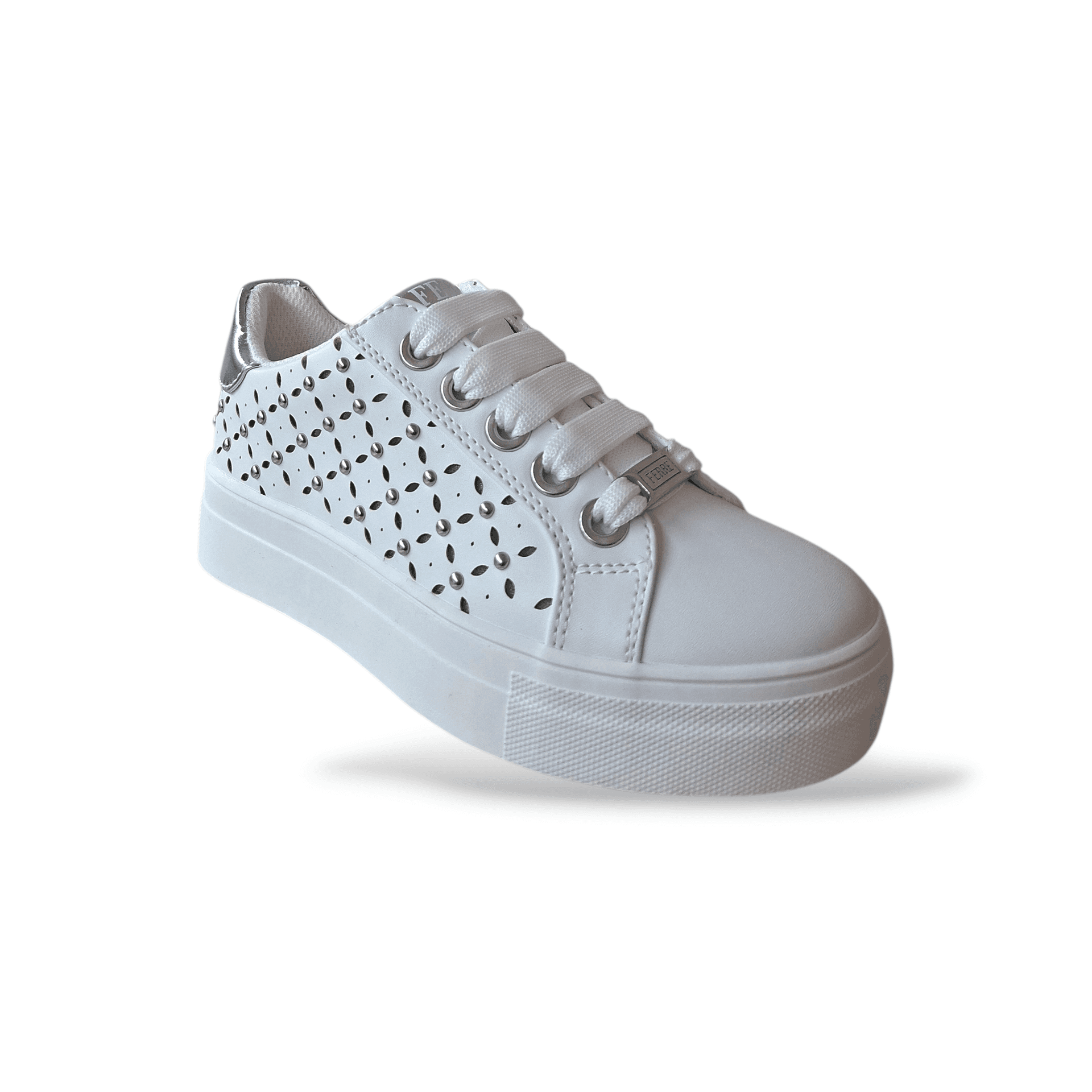 Sneakers bambina Ferrè bianche eleganti cerimonia FB-413 in Ballerine Scarpetteria Gica - Trani, commercioVirtuoso.it