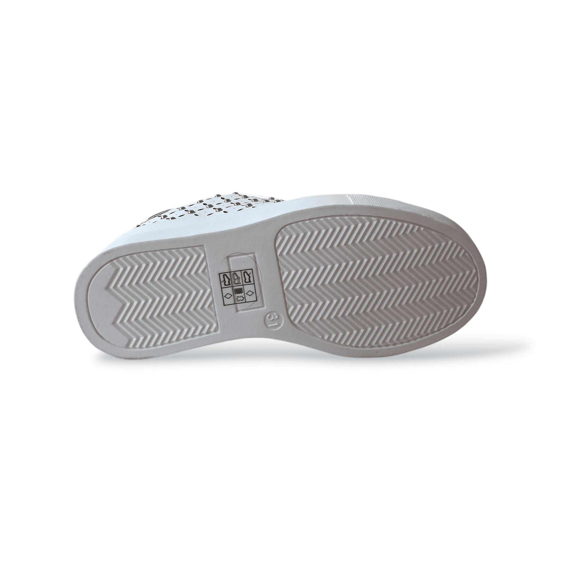 Ferrè FB-413 Sneakers Cerimonia Bambina Bianche Argento – Zip Laterale | Taglie 31-40 - 5