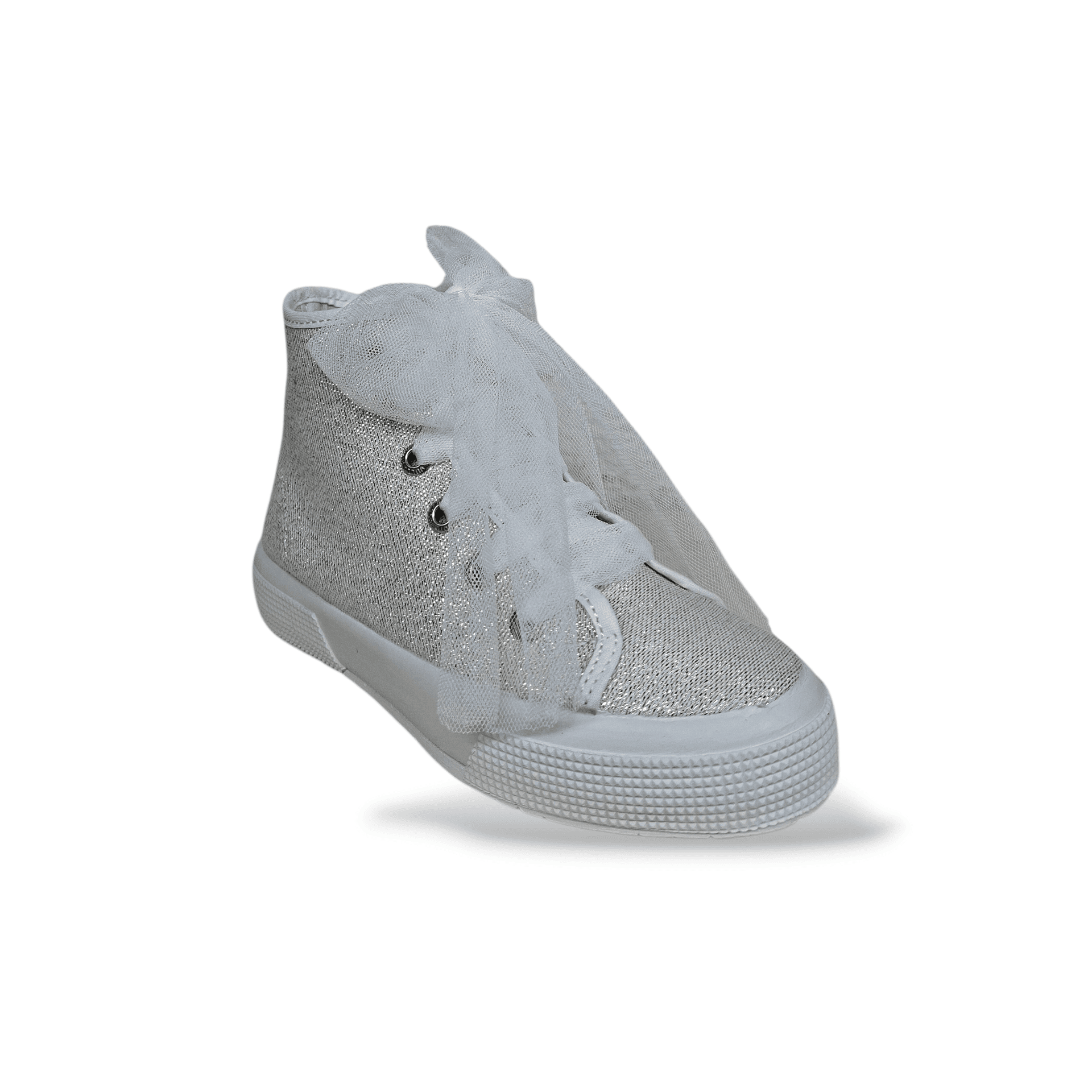 Sneakers bambina VUL-LADI bianco glitter laccio cerimonia eleganti in Mary Jane basse Scarpetteria Gica - Trani, commercioVirtuoso.it